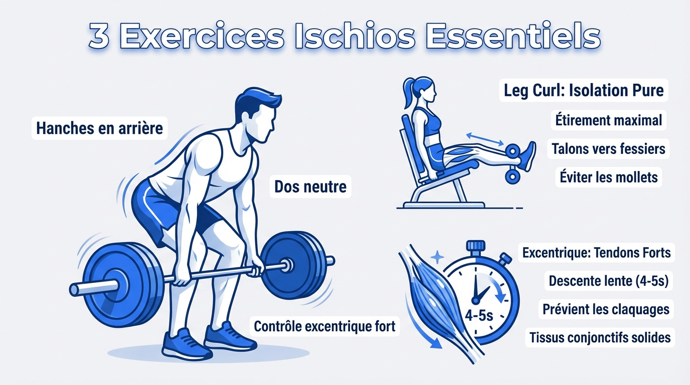 Sélection des meilleurs exercices pour muscler les ischio-jambiers en salle