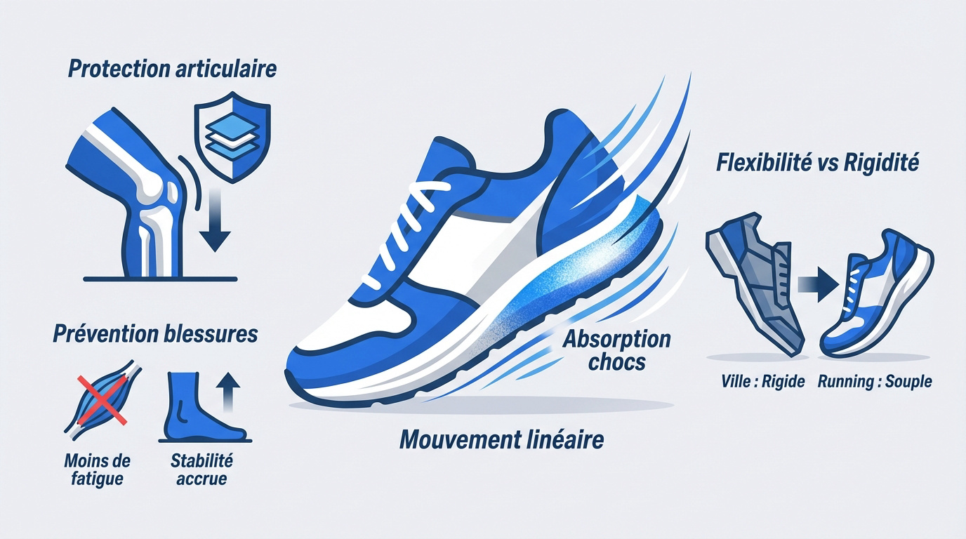 Avantages clés des chaussures de running pour débutants